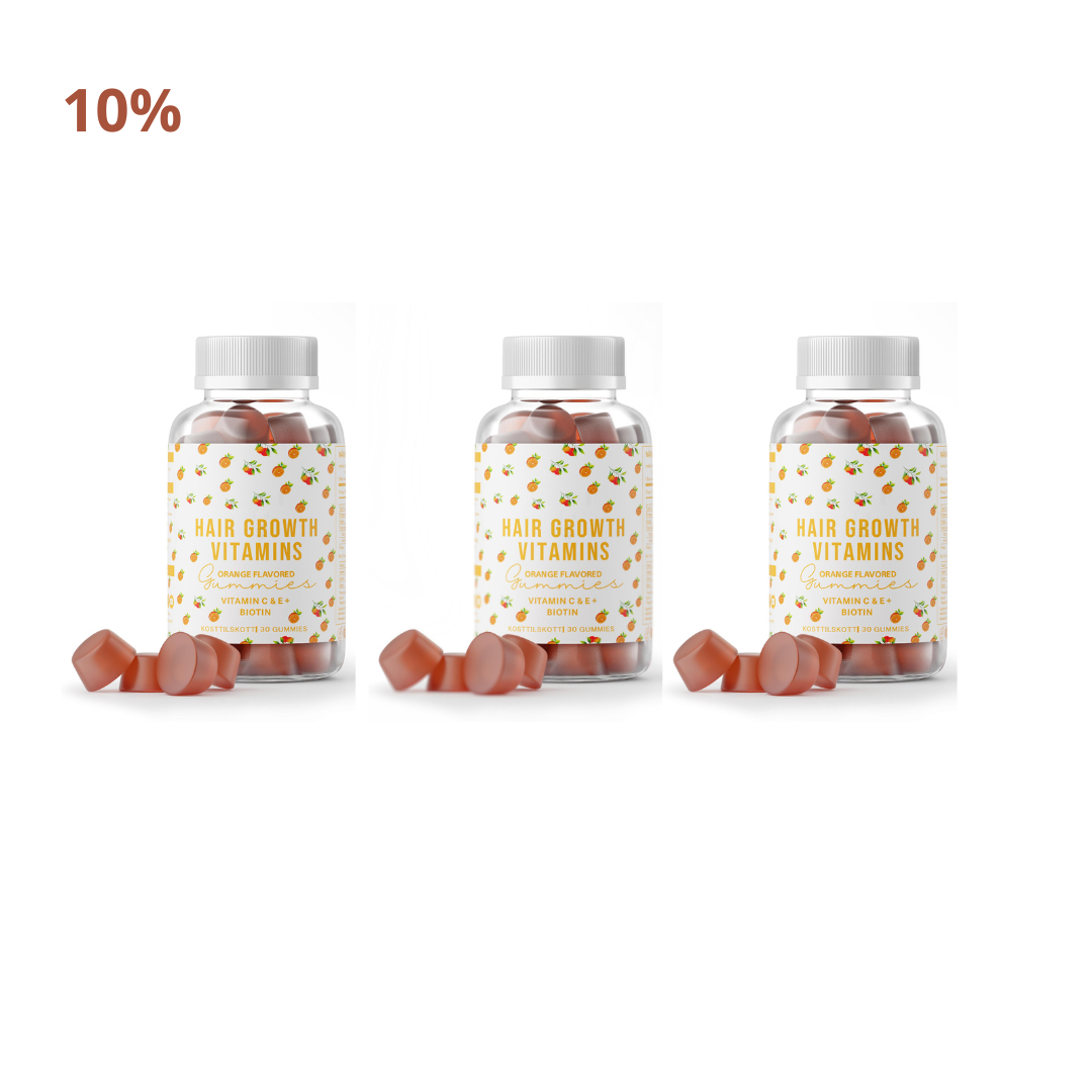 Hair,Skin & Nails Glow Gummies 3 BURKAR PAKETPRIS